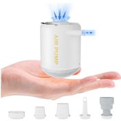 Resim Teltree Cf01 Taşınabilir Şişirme Pompası - Çadır Lambası, Şişirme Ve Hava Çekme Özellikli 2000mah Pil 