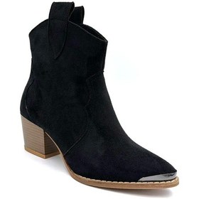 Resim Beyaz Pine Cone Kadın Kovboy Çizme Siyah Siyah 