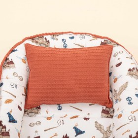 Resim Babynest ve Yastık- Çift Taraflı - Kiremit Örgü - Harry 