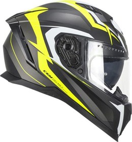 Resim CGM 311G BLAST SPORT KAPALI MOTOSİKLET KASKI Mat Siyah-Sarı XL 