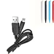 Resim Willowhaven Nintendo 3ds Xl Şarj Kablosu Ve 4 Kalem Seti - 2d Düz Tasarlı - Seyahat 