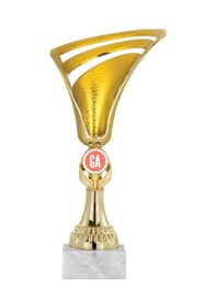 Resim Odak Kupa - Genel Kupalar - Gn-026 A - 27 Cm Altın - Beyaz 