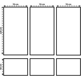 Resim Decozza Boyanabilir 6 Adet Hazır Çerçeve 2,5 cm (SET105) 