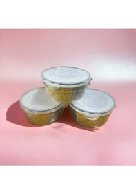 Resim Sermer Pazarlama 3 Adet 2,3 Litre Saklama Kabı Yerli Üretim Beyaz 