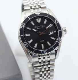 Resim Quantum Safir Cam Çelik Kordon Erkek Kol Saati ASW123-i2003Q 