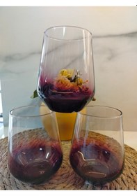 Resim Md Lora Meşrubat Bardağı Bordo Bordo 