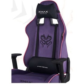 Resim Rio Plus Balerion Terletmez Kadife Kumaş Mor Gaming Oyuncu Koltuğu -11 Mor 