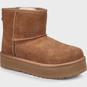 Resim Ugg Süet Taba Kız Çocuk Bot 1143700K Classic Mini Platform 