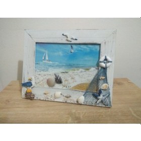 Resim Deniz Temalı Dekoratif Çerçeve (468369770) 