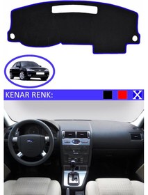Resim Torpido Koruma Halısı Siyah Kenar Renk Mavi Ford Mondeo 2000-2007 İle Uyumlu 