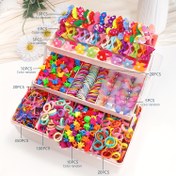 Resim 555 adet/Set Kızlar Çok Renkli Kelebek Saç Tokaları Moda Tatlı Saç Stili Başlıklar Elastik Saç Bağları Öğrenci Örgüler At Kuyruğu Sabitleme Kauçuk Bant Yay Saç Aksesuarları Günlük Sokak Partisi Kullanımı İçin Uygun - Tatil Stili, Günlük Aksesuarlar, Eğlenceli Stil, Elastik Bant, Kadınlar, s 