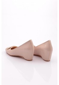 Resim Dgn 24361 Kadin Aksesuarli Dolgu Topuklu Ayakkabi 24361-2428-R0178 Bej 