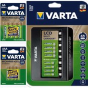 Resim Varta 57681 Lcd 8 Li Şarj Cihazı + 950 Mah Pil + 2500 Mah Pil 