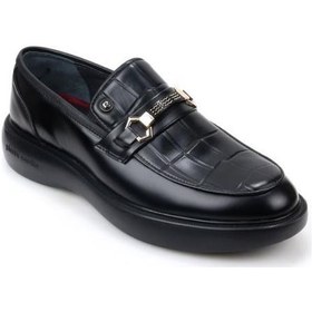 Resim Pierre Cardin 70919 Erkek Loafer Yüksek Taban Günlük Ayakkabı Siyah 