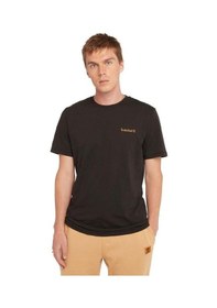 Resim Timberland Small Linear Logo Print Erkek T-shirt Tb0a5qqt0011 SIYAH 
