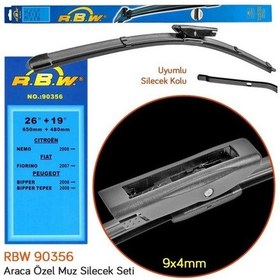 Resim RBW PEUGEOT BIPPER Araca Özel Silecek Süpürgesi (SAĞ/SOL 2'li Set ) 