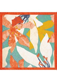 Resim Mavi - Renkli Desenli Bandana 1910070-30874 Turuncu 