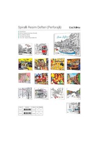 Resim Çınar Karton Kapak Spiralli 33x48 15 Yaprak Resim Defteri 12'li Paket 