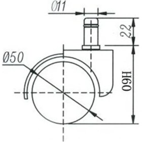 Resim Yurdakul Ofis Koltuğu Yedek Parça 5'Li Tekerlek Seti 