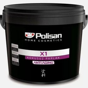 Resim Polisan Beyaz 15 Litre X1 Anti Aging Kokusuz Parlak Ahşap ve Metal Boyası (26400012200) 