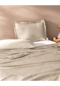 Resim Madame Coco Esther King Size %100 Pamuk Yatak Örtüsü - Bej 8684427017135 Ekru 