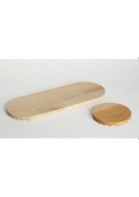 Resim Zigzag Kesme Tahtası Ve Sunum Ahşap 