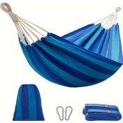Resim Tcherchı Mavi Devrilme Önleyici Çift Dış Mekan Hamak 