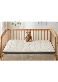 Resim 5Cm Cotton Süngerli Bebek Çocuk Beşik Yatağı 70x130 Park Yatak Oyun Parkı Yatağı 