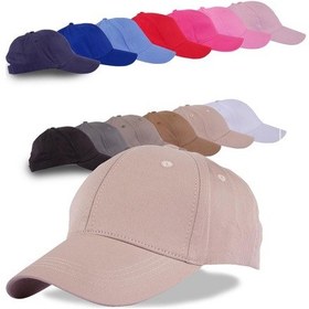 Resim Perlotus Düz Renk Spor Beyzbol Kep Pamuklu Şapka Krem 