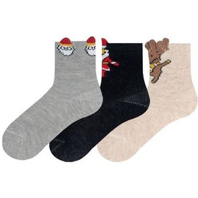 Resim Bdalışveriş 3 Lü Erkek Bebek Çorabı 
