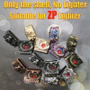 Resim 3D Ejderha Şeklinde Metal Zippo Külçe - Vintage Benzin Kutusu Tasarımı, Rüzgar Geçirmez ve Güvenli Snap Kapatma, ZP Külçe için İdeal (Şell Only), Zippo Külçe | Vintage Kutu Tasarımı | Güvenli Kapatma 
