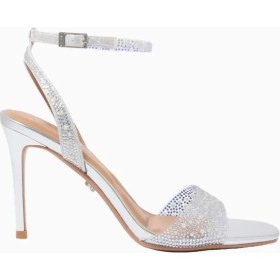 Resim Kurt Geiger Carvela Positano Vinyl Lüks Tasarım Kadın Topuklu Sandalet 