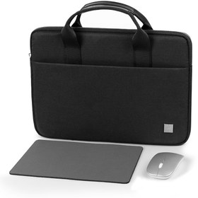 Resim WIWU Genius Combo Serisi 3in1 15.6 İnç Laptop Çantası & Kablosuz Mouse & Mouse Pad Set Siyah 