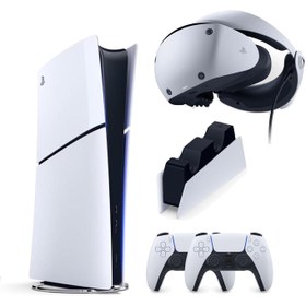 Resim Playstation 5 Slim Digital 1 TB YD + 2 Kol + VR2 Gözlük + Şarj istasyonu 