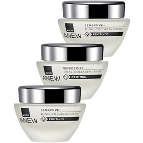 Resim Avon Anew Sensitive+ Çift Kollajen Krem 3 x 50 ML 