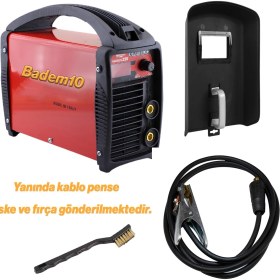 Resim Inverter Demir Metal Kaynak Makinesi 160 Amper 4.8 Kw Makina Kaynağı Bazik Elektrot Pens Maske 
