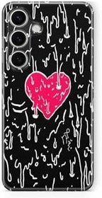 Resim Multitronic Samsung Galaxy A25 Uyumlu Melting Heart Tasarım Baskılı Şeffaf Kılıf 