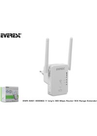 Resim AK-SA-STR Everest EWR-N501 IEEE802.11 B-G-N 300 Mbps Router Wifi Range Extender 