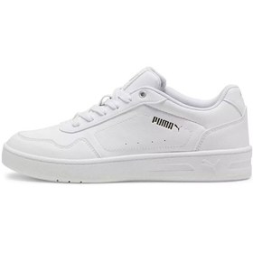 Resim Puma 395021 01 Court Classy Beyaz-gümüş Kadın Spor Ayakkabı Beyaz 
