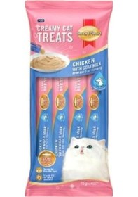 Resim Smartheart Tavuk ve Keçi Sütü Krema Kedi Ödülü 4 x 15 G 