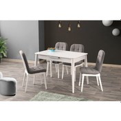 Resim Erezogullari_Mobilya Açılır Mdf Mutfak Masa Sandalye Takımı 70X110Cm 