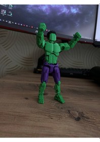 Resim Dummy Hulk 3d Baskı Eklemleri Hareketli Figür 16 Cm Koleksiyonluk Figür Oyuncak Hulk 