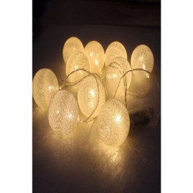 Resim Canderel Işıklı Koton Top Dizeleri LED 10'lu 1,5 M- Pembe 