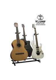 Resim Klmp-02/03 Üçlü Gitar Sehpası / Üçlü Gitar Standı / Profesyonel 