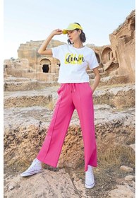 Resim Monamise 23087 Kadın Kısa Kollu Eşofman Takımı-pembe Pembe 