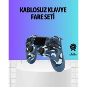 Resim Markport Şarjlı Kablosuz Ps4 Oyun Kolu Titreşimli Hassas Kontrol 