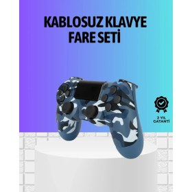 Resim Markport Şarjlı Kablosuz Ps4 Oyun Kolu Titreşimli Hassas Kontrol 