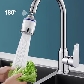 Resim 180° Dönebilen Su Arıtma Musluğu, 10 Kartuşlu Değiştirilebilir Filtreli, Mutfak ve Banyo için Sıçramaya Karşı Koruyucu Uzatıcı, Paslanmaz Çelik, Elektrik Gerektirmez, Ev Su Filtrasyon Sistemi, Modern Estetik, Dayanıklı Yapı 