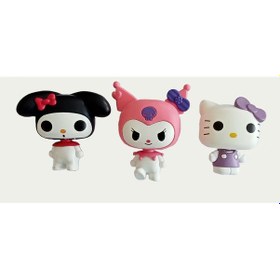 Resim Hello Kitty, Kuromi, My Melody 3 Lü Figür Seti Kuromi 