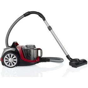 Resim Arnica Tesla Siklon 750W Toz Torbasız Elektrikli Süpürge (Kırmızı) 